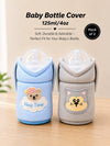 The Little Lookers Feeder Cover Sleeve with Handles | Soft Protective Bottle Holder for Baby Feeding Bottles | Water Proof/Resistant Bottle Cover with Anti-Slip Base | Fits Wide Neck / Philips Avent Bottles Up to 125ml/4oz