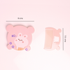 THE LITTLE LOOKERS Comb and Mirror Set with Soft Bristles and Rounded Tips for Baby’s Sensitive Skin/Hair Care | Grooming Accessories | Comb Set for Newborns/Babies/Kids/Toddlers-(Round) Pack of 2