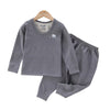 THE LITTLE LOOKERS Kids Woollen Thermal Set – Soft Warm Winter Innerwear for Boys & Girls | Full Sleeve Top & Bottom | Premium Wool Blend Thermals for Kids