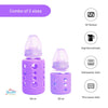 The Little Lookers High Borosilicate Glass Feeding Bottle for Baby/Feeder for Newborn |Super Soft Flow Control & Anti Colic Nipple for Infants/Toddlers(Pack of 2)