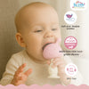 THE LITTLE LOOKERS Baby Silicone Teether Cum Rattle– Mushroom Shape | BPA-Free, Soft & Safe Teething Toy for Infants 3+ Months | Easy-Grip Design, Freezer Safe, Gum Soothing Teether for Babies