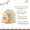 THE LITTLE LOOKERS Knitted Turban Cap with Flower & Pearl Accent – Soft, Stylish & Comfortable Headwrap for Newborns & Toddlers Baby Girls/ Boys (0-12 Months)
