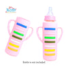 THE LITTLE LOOKERS Baby Bottle Cover with Handle/ Silicone Warmer Cover for Baby/Newborn/Infants/Toddlers-120ml & 240ml Combo ( Pack of 2)