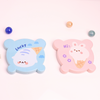 THE LITTLE LOOKERS Comb and Mirror Set with Soft Bristles and Rounded Tips for Baby’s Sensitive Skin/Hair Care | Grooming Accessories | Comb Set for Newborns/Babies/Kids/Toddlers-(Round) Pack of 2
