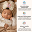 THE LITTLE LOOKERS Baby Turban Cap | Soft Bow Knot Hat for Newborn Boys & Girls (3-18 Months)