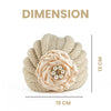 THE LITTLE LOOKERS Knitted Turban Cap with Flower & Pearl Accent – Soft, Stylish & Comfortable Headwrap for Newborns & Toddlers Baby Girls/ Boys (0-12 Months)