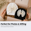 THE LITTLE LOOKERS Baby Turban Cap | Soft Bow Knot Hat for Newborn Boys & Girls (3-18 Months)