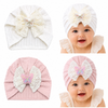THE LITTLE LOOKERS Baby Turban Cap | Soft Bow Knot Hat for Newborn Boys & Girls (3-18 Months)