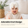 THE LITTLE LOOKERS Baby Turban Cap | Soft Bow Knot Hat for Newborn Boys & Girls (3-18 Months)