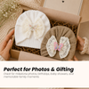 THE LITTLE LOOKERS Baby Turban Cap | Soft Bow Knot Hat for Newborn Boys & Girls (3-18 Months)