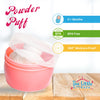 THE LITTLE LOOKERS Portable Baby Skin Care Baby Powder Puff with Box Holder Container for New Born and Kids for Baby Face and Body