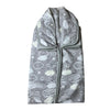 THE LITTLE LOOKERS Zipper Baby Blanket - Soft and Breathable Baby Wrapper, Swaddle for New Born Baby/Infants - Blue