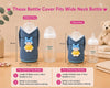 The Little Lookers Feeder Cover Sleeve with Handles | Soft Protective Bottle Holder for Baby Feeding Bottles | Water Proof/Resistant Bottle Cover with Anti-Slip Base | Fits Wide Neck / Philips Avent Bottles 125ml/4oz, 240ml/8oz & 330ml/11oz