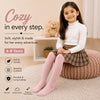 THE LITTLE LOOKERS Baby Girls Glitter Stockings | Soft Stretch Footed Cotton Blend Tights | Breathable, Machine Washable Leggings
