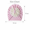THE LITTLE LOOKERS Baby Turban Cap | Bow Knot Headwear for Newborn Boys & Girls | Soft & Cute Baby Hat | Cap for Babies | Lovely Flower Turban Cap 3-12 Months