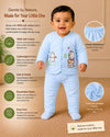 THE LITTLE LOOKERS Baby Winter 5-Piece Set | Soft Cotton Quilted Top, Cap, Bib & 2 Bottoms | Warm Clothing Set for Babies