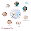 THE LITTLE LOOKERS 100% Hosiery Cotton Reusable Extra Soft Face Towels Washcloth for New Born Babies Color & Prints May Vary