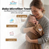 THE LITTLE LOOKERS Microfiber Premium Soft Baby Towel with Cute Embroidery Design | Ultra-Soft & Highly Absorbent | Lightweight & Gentle | Ideal for Newborns & Toddlers (0–2 Years) | Multi-Purpose Use