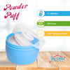THE LITTLE LOOKERS Portable Baby Skin Care Baby Powder Puff with Box Holder Container for New Born and Kids for Baby Face and Body