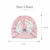 THE LITTLE LOOKERS Baby Turban Cap | Soft Bow Knot Hat for Newborn Boys & Girls (3-18 Months)