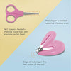 The Little Lookers 4-in-1 Grooming Kit/Manicure Kit for Babies/Infants/Toddler with Scissors, Nail Clipper, Filer, Tweezers (Baby Care Kit Egg_Pink, Pack of 1)