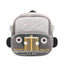 THE LITTLE LOOKERS Preschool Kids School Bags Cute Soft Plush Baby Backpack for Baby Boys, Baby Girls- Grey (Classic Car)