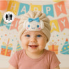 THE LITTLE LOOKERS Soft Knitted Baby Turban Cap with Cute Bunny Design – Warm & Stylish Winter Cap for Newborns & Infants Baby Boys / Girls (0-12 Months)