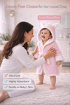 THE LITTLE LOOKERS Bathrobe for Babies | Super Soft & Absorbent | Hooded Bathrobe for Kids | Baby Hooded Bathgown for Newborn & Infant