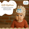 THE LITTLE LOOKERS Soft Knitted Baby Turban Cap with Cute Bunny Design – Warm & Stylish Winter Cap for Newborns & Infants Baby Boys / Girls (0-12 Months)