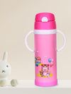 THE LITTLE LOOKERS Stainless Steel Sipper Bottle for Kids/Sipper Bottle with Straw/Travelling Water Bottle for Kids with Straw - 450ml