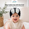 THE LITTLE LOOKERS Baby Turban Cap | Bow Knot Headwear for Newborn Boys & Girls | Soft & Cute Baby Hat | Cap for Babies | Lovely Flower Turban Cap 3-12 Months