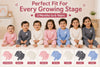 THE LITTLE LOOKERS Kids Winter Thermal Wear | Unisex Fleece Innerwear Set for Baby Girl & Baby Boy | Warm Woolen T-Shirt & Bottom Set
