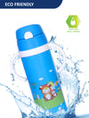 THE LITTLE LOOKERS Stainless Steel Sipper Bottle for Kids/Sipper Bottle with Straw/Travelling Water Bottle for Kids with Straw - 450ml