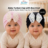 THE LITTLE LOOKERS Baby Turban Cap | Bow Knot Headwear for Newborn Boys & Girls | Soft & Cute Baby Hat | Cap for Babies | Lovely Flower Turban Cap 3-12 Months