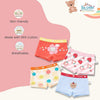 THE LITTLE LOOKERS Underwear for Baby Girl | Cotton Soft and Comfortable Kids Innerwear | Undergarment | Various Cute Patterns | Multicolor (Pack of 4)