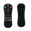 THE LITTLE LOOKERS Baby Silicone Remote Control Teether – BPA-Free Infant Teething Toy with Textured Buttons & Bear Design – Safe, Soft & Easy to Hold for Teething Relief