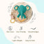 TOYPENTER Baby Rattle for Newborn, Crochet Elephant Rattle/Soft Toys for Newborns/Infants/Kids & Babies