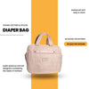 THE LITTLE LOOKERS Premium Quilted Baby Diaper Bag Waterproof Diaper Bag/Backpack for Mothers/Mom Perfect for Maternity Bag for Travel and Outdoor