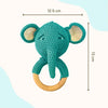 TOYPENTER Baby Rattle for Newborn, Crochet Elephant Rattle/Soft Toys for Newborns/Infants/Kids & Babies