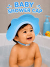 The Little Lookers Soft Silicone & PP Baby Shower Cap | Adjustable Waterproof Bathing Cap for Babies, Toddlers & Kids (Pack of 1)