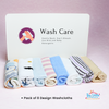 THE LITTLE LOOKERS 100% Hosiery Cotton Reusable Extra Soft Face Towels Washcloth for New Born Babies Color & Prints May Vary