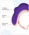 The Little Lookers Soft Silicone & PP Baby Shower Cap | Adjustable Waterproof Bathing Cap for Babies, Toddlers & Kids (Pack of 1)