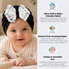 THE LITTLE LOOKERS Baby Turban Cap | Bow Knot Headwear for Newborn Boys & Girls | Soft & Cute Baby Hat | Cap for Babies | Lovely Flower Turban Cap 3-12 Months