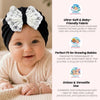 THE LITTLE LOOKERS Baby Turban Cap | Bow Knot Headwear for Newborn Boys & Girls | Soft & Cute Baby Hat | Cap for Babies | Lovely Flower Turban Cap 3-12 Months