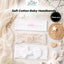 THE LITTLE LOOKERS Baby Hairband | Lace Bow Headbands | Stretchable & Lightweight | Headband Accessory for Newborns, Infants & Girls | Soft Elastic Cotton Hair Band 3 pcs Set (6 Months - 5Years)