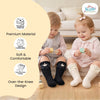 THE LITTLE LOOKERS Socks for Kids | Kid's Compact Cotton Stretch Solid Knee Length Sock | Stylish Socks | No Tightness | Cute Bow Pattern