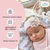 THE LITTLE LOOKERS Baby Hairband | Lace Bow Headbands | Stretchable & Lightweight | Headband Accessory for Newborns, Infants & Girls | Soft Elastic Cotton Hair Band 3 pcs Set (6 Months - 5Years)