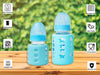 The Little Lookers High Borosilicate Glass Feeding Bottle for Baby/Feeder for Newborn |Super Soft Flow Control & Anti Colic Nipple for Infants/Toddlers(Pack of 2)