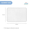 THE LITTLE LOOKERS Zipper Baby Blanket - Soft and Breathable Baby Wrapper, Swaddle for New Born Baby/Infants - Blue