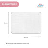 THE LITTLE LOOKERS Zipper Baby Blanket - Soft and Breathable Baby Wrapper, Swaddle for New Born Baby/Infants - Blue